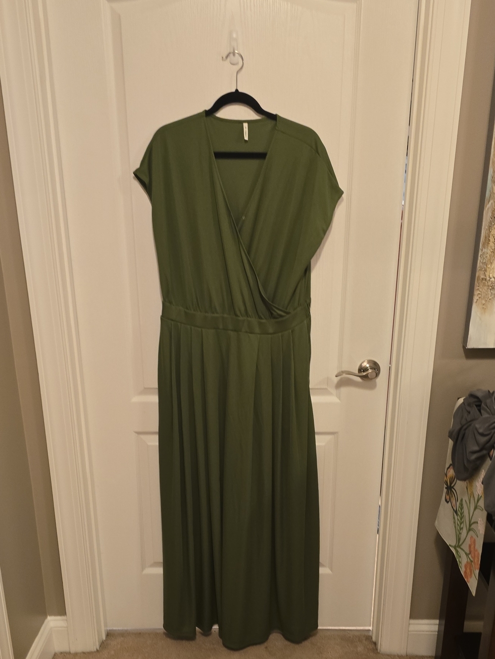HALARA Olive Green Wide Leg Jumpsuit